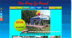 Desktop Screenshot of myponygoround.com